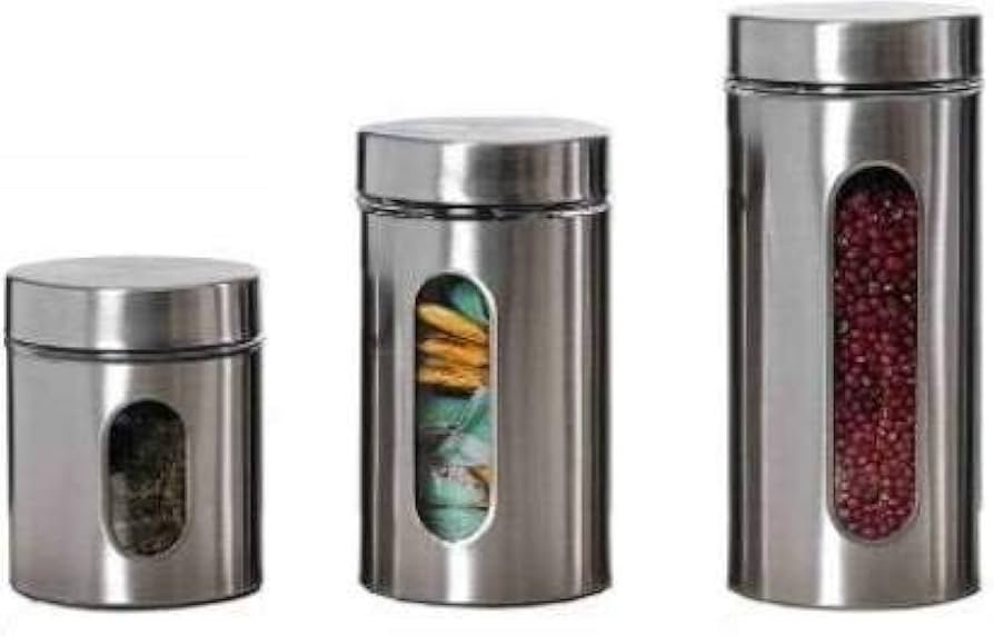 GLASS JAR with STAINLESS STEEL COATING