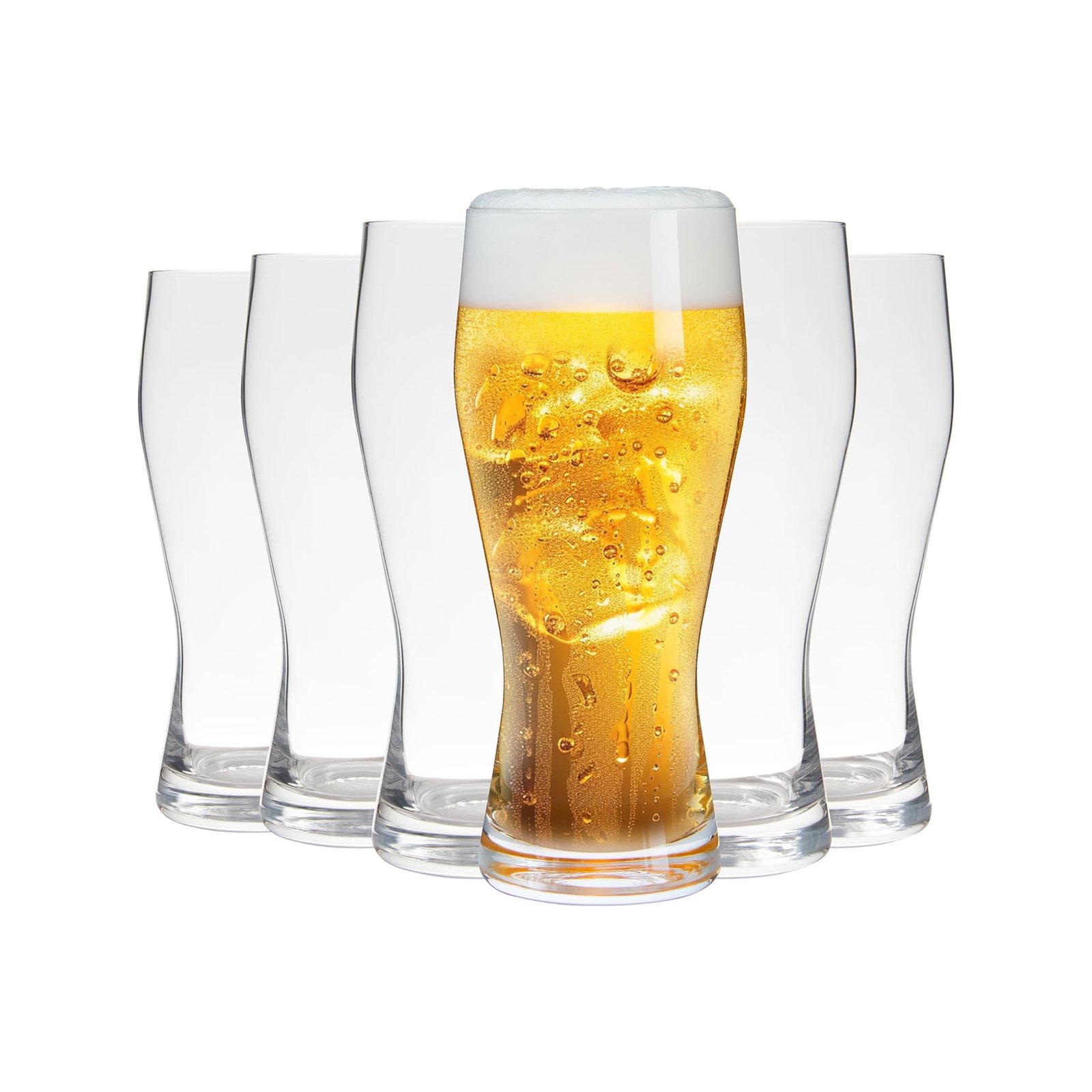 Beer Glass Pilsner Beer Glasses 20oz Set of 6