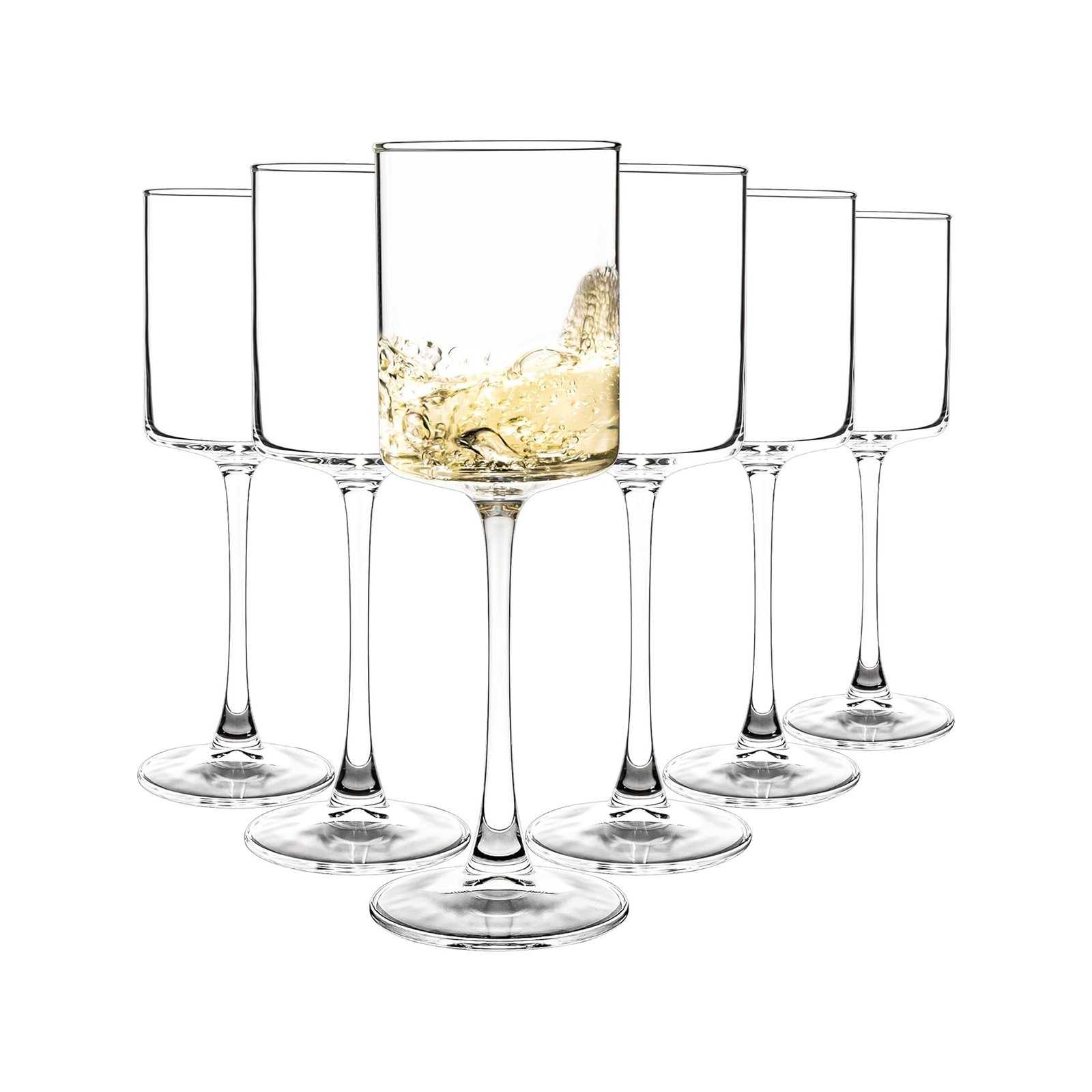 Square Wine Glasses 10oz Set of 6 & 12