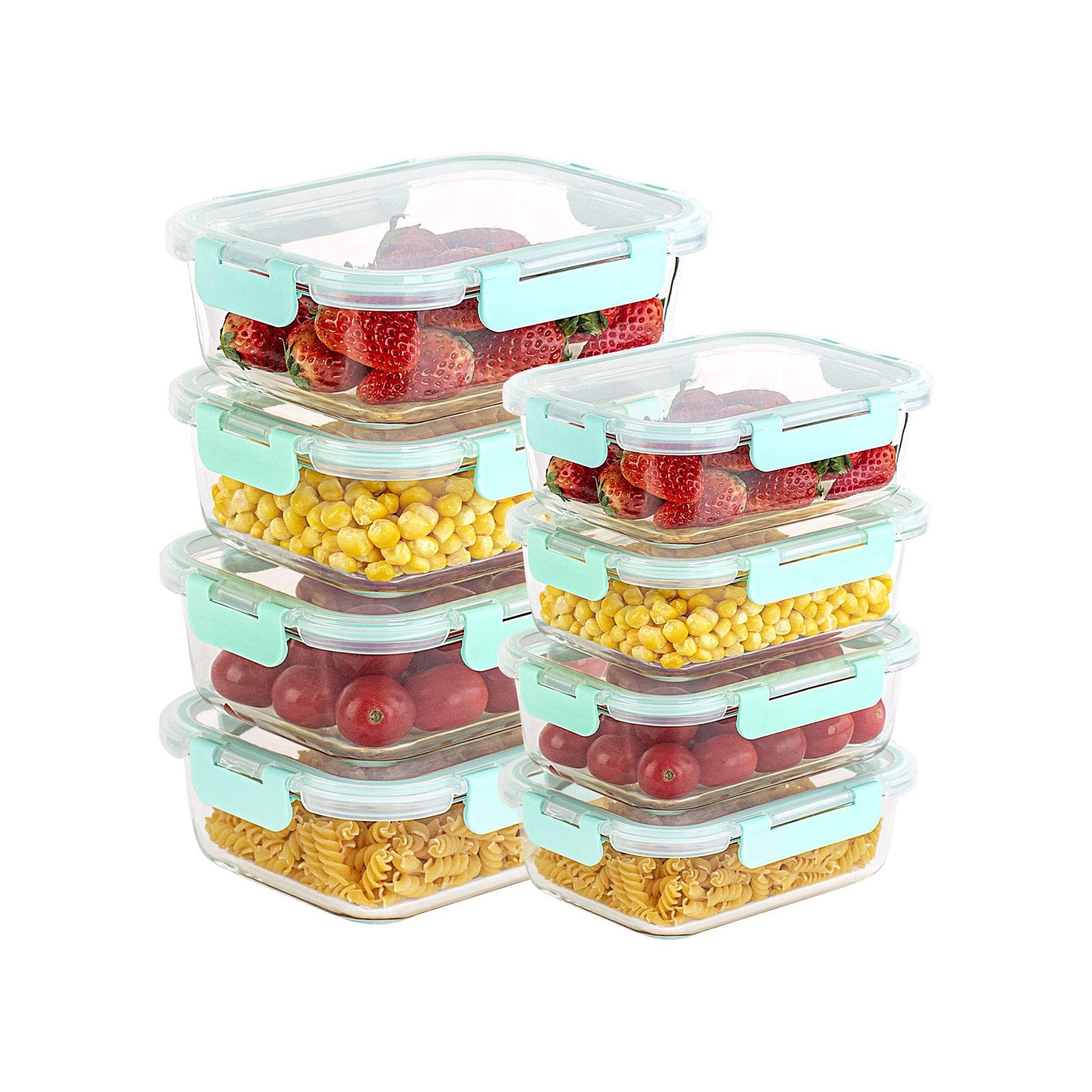 Glass Food Storage Containers, 8 Pack